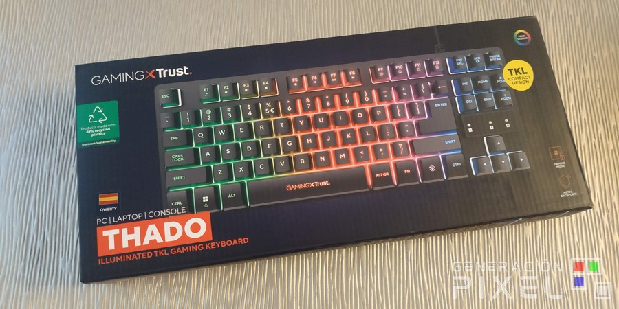 Análisis del Teclado Trust GXT 833 Thado
