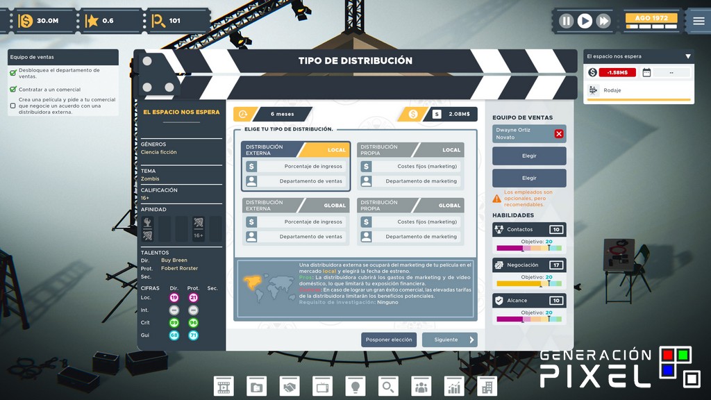 Análisis de The Executive: Movie Industry Tycoon