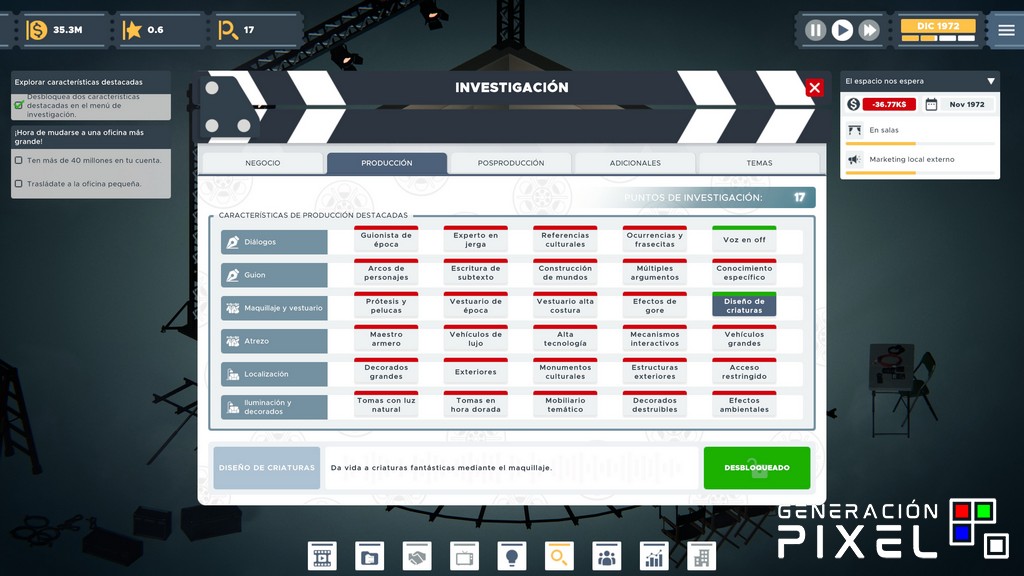 Análisis de The Executive: Movie Industry Tycoon