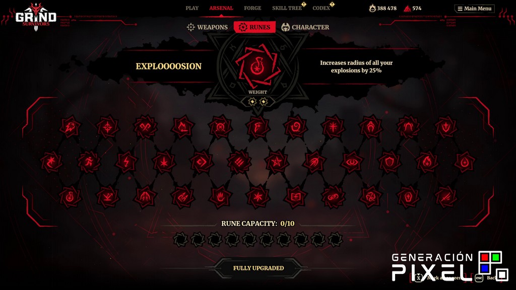 Análisis de Grind Survivors